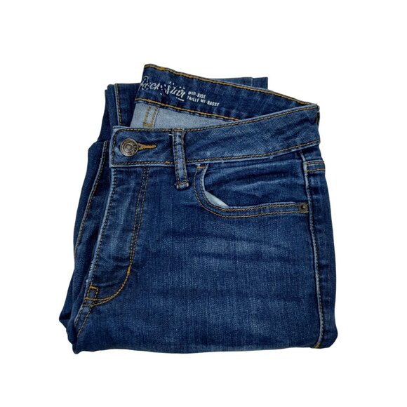 Old Navy Womens 8 Regular Rock Star Mid Rise Denim Straight Leg Jeans - Picture 3 of 8